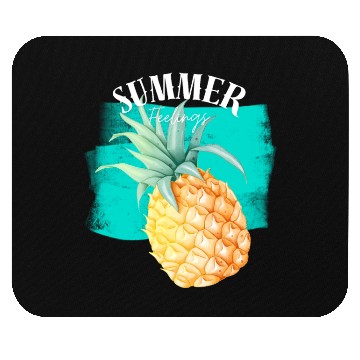 Discover Summer Retro Pineapple Swimming Pool Vacation Gard Mouse Pads