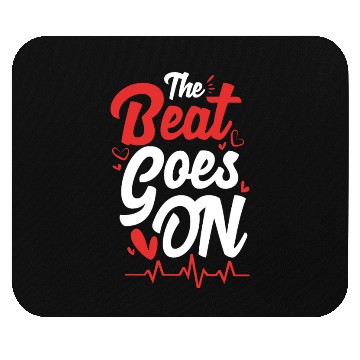 Discover Funny Heart Attack Survivor The Beat Goes On Mouse Pads