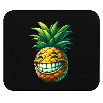 Discover Pineapple fruit summer cartoon smile sweet cool Mouse Pads