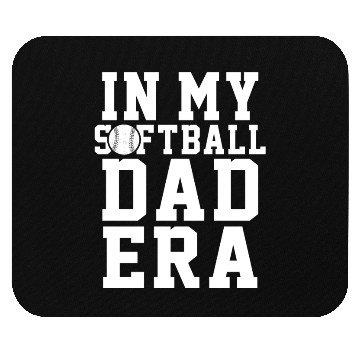 Discover Softball Dad Era Funny Daddy Father's Day Mouse Pads