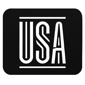 Discover USA Typographic Artwork Mouse Pads
