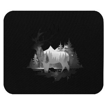 Discover Wild Stag Deer Mouse Pads