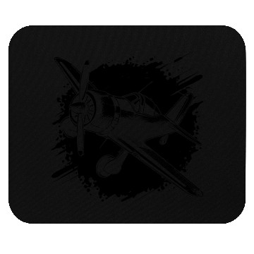 Discover Propeller Aircraft Sketch Mouse Pads