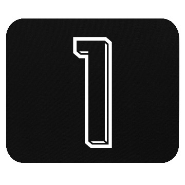 Discover 1 Year Jersey Number 1 - Number ONE Back Number Mouse Pads
