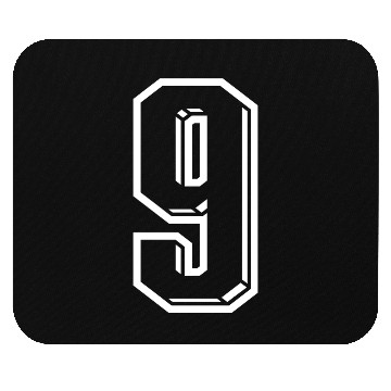 Discover 9 Years Jersey Number 9 - Number NINE Back Number Mouse Pads