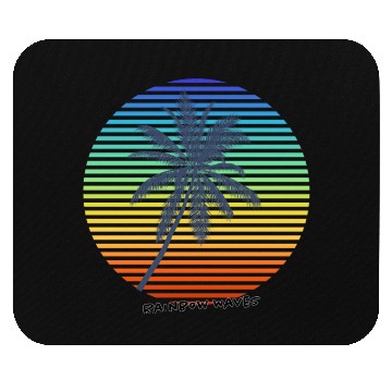 Discover Summer Rainbow Palm Mouse Pads