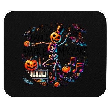 Discover Halloween Skeleton Dance Macabre Scary Pumpkin Mouse Pads