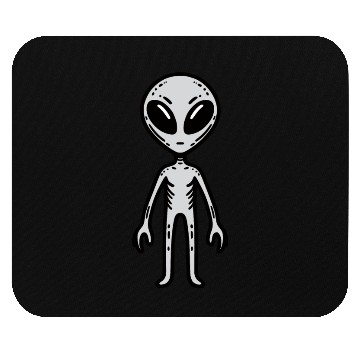 Discover Grey Alien Mouse Pads
