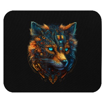 Discover Robot Blue Animal Fantasy Mouse Pads