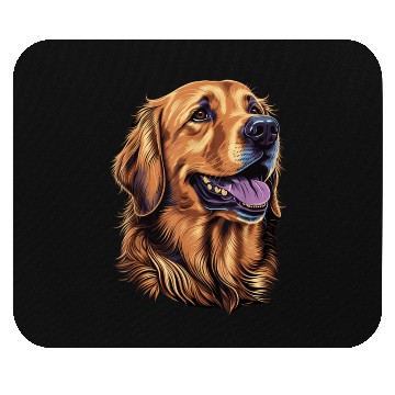 Discover Cute Golden Retriever Dog Lover Mouse Pads