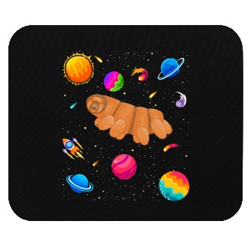 Discover Tardigrade Space! Nerd, Geek Microbiology Science Mouse Pads