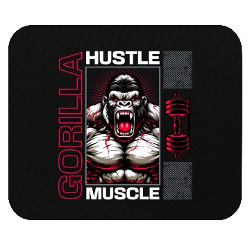 Discover angry gorilla at the gym Mouse Pads