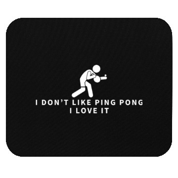 Discover I Love Ping Pong Funny Ping Pong Player Mouse Pads