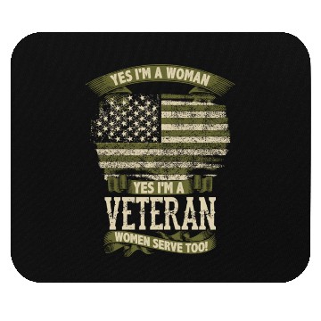 Discover Veteran Design - Yes I m A Veteran Mouse Pads