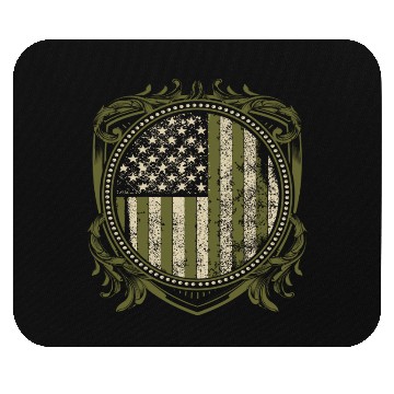 Discover Veteran Design - US Veteran Crest Mouse Pads