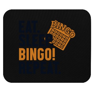 Discover Eat Sleep Bingo Repeat Caller Daubers Mouse Pads