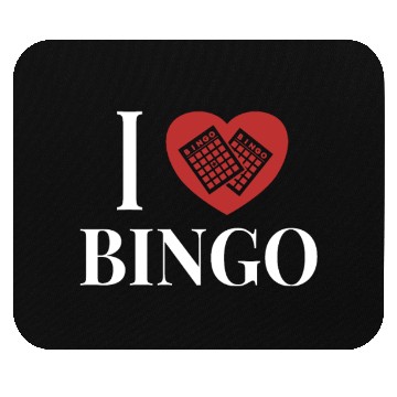 Discover I love Bingo Daubers Professional Caller Bingo Mouse Pads