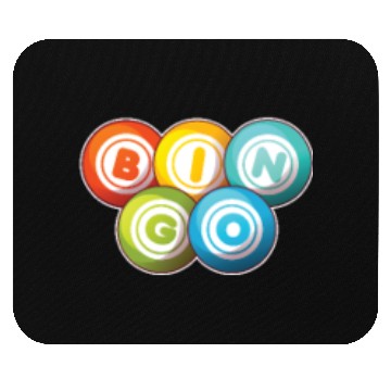 Discover Bingo Logo Emblem Caller Daubers Professional Mouse Pads