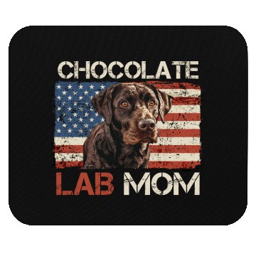 Discover Labrador Retriever CHOCOLATE LAB MOM Labrador Mouse Pads