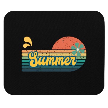 Discover Vintage Aesthetic Graphics Summer Retro Design Mouse Pads