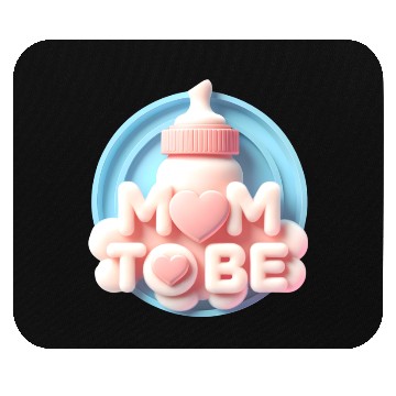 Discover Cute Mom To Be Baby Announcement Design Mouse Pads