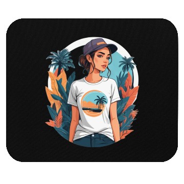 Discover Embracing the Beach Lifestyle Mouse Pads