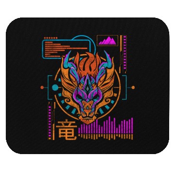 Discover Cyberpunk Technology Synthwave Japanese Mouse Pads