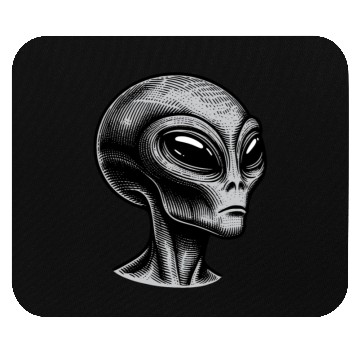 Discover Grey Alien Mouse Pads