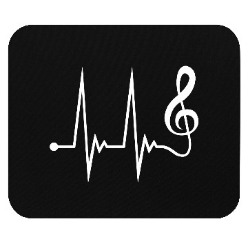 Discover Music Clef Note Violin Treble Sound Pulse ECG Mouse Pads