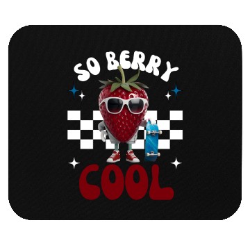 Discover Groovy So Berry Cool Fruit Lover Strawberry Mouse Pads