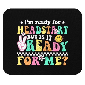Discover Groovy Back to School Headstart HomeSchool Head Mouse Pads
