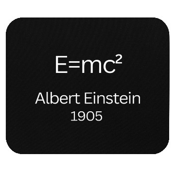 Discover Math Geek: Wear an Iconic equation! Mouse Pads