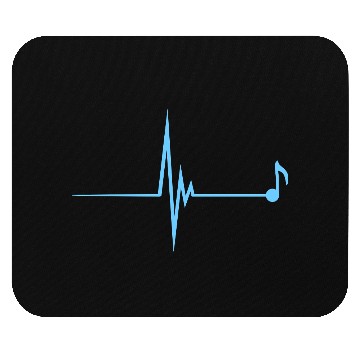 Discover Music Note Clef Violin Treble Sound Pulse ECG Mouse Pads