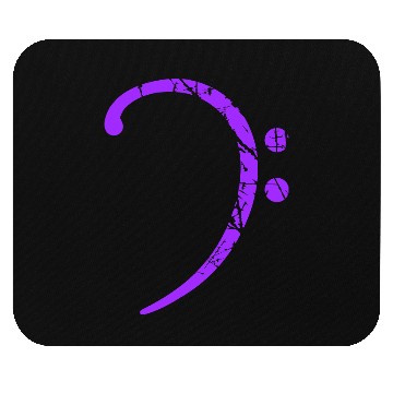 Discover Music Bass Clef Note Sound Vintage Retro Scratches Mouse Pads