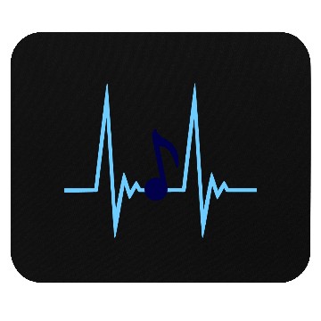 Discover Music Note Clef Violin Treble Sound Pulse ECG Mouse Pads