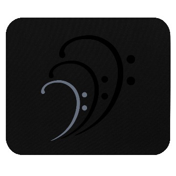 Discover Three Music Bass Clef Notes 3 Cool Sound Symbols Mouse Pads