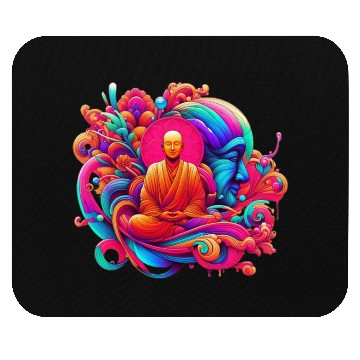 Discover Monk Positive Vibes Mouse Pads