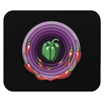 Discover pepper tunnel journey Mouse Pads