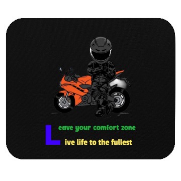 Discover Leave Your Comfort Zone. Ride Towards Freedom. Mouse Pads