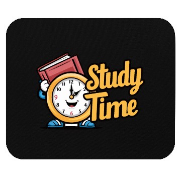 Discover Study Time Clock Fun Desk Decor with Clock Mouse Pads