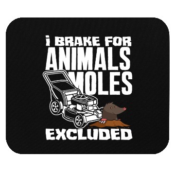 Discover Landscaper Gardener Lawn Mowing Mole Mouse Pads