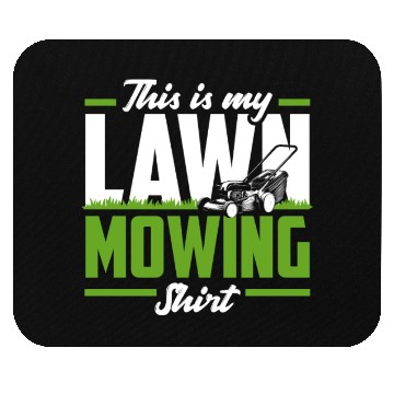 Discover Landscaper Gardener Lawn Mowing Mouse Pads