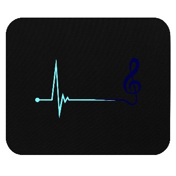 Discover Music Clef Note Violin Treble Sound Pulse ECG Mouse Pads