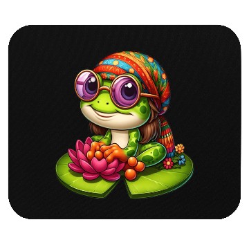 Discover Cute Frog Gift The Flower Mouse Pads