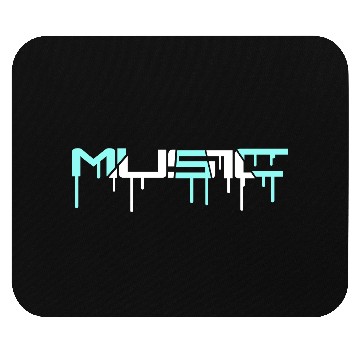 Discover Music Text Letters Quote Saying Graffiti Drops Mouse Pads