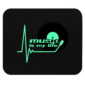 Discover Music is my Party Life Vinyl Record Plate Pulse Mouse Pads