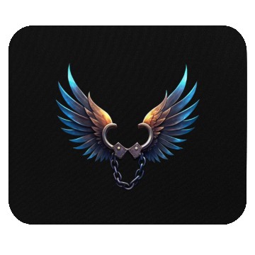 Discover Handcuffs Flapping Their Wings To Freedom Mouse Pads