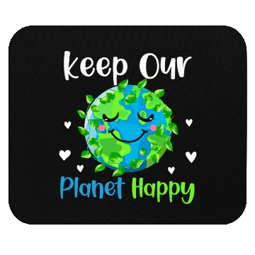 Discover keep Our Planet Happy Mouse Pads