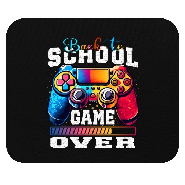 Discover Happy Back to school Game Over Grunge Design Mouse Pads