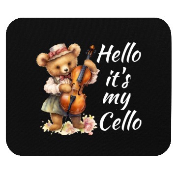 Discover Hello it's my Cello Orchestra Musicians Mouse Pads